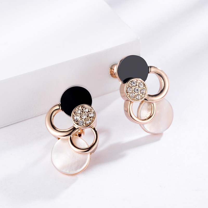 Alloy Fashion Geometric earring  (Rose alloy) NHLJ3996-Rose-alloy