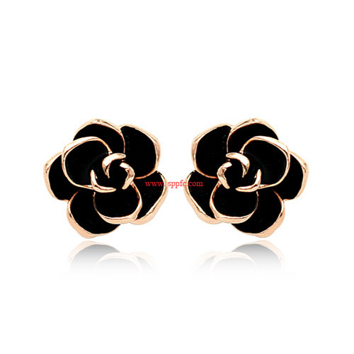 Alloy Korea Flowers earring  (Photo Color) NHLJ4119-Photo-Color