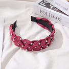 NHUX796722-Fuchsia-suede-pearl-braid-headband