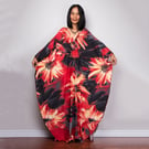 NHXW928900-Black-and-red-big-flower-(ZS1743-3)-One-size