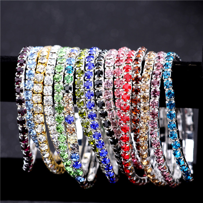 Estilo Simple Geométrico Cristal Pulsera Diamante De Imitación Joya Pulseras de cristal 1 Pieza