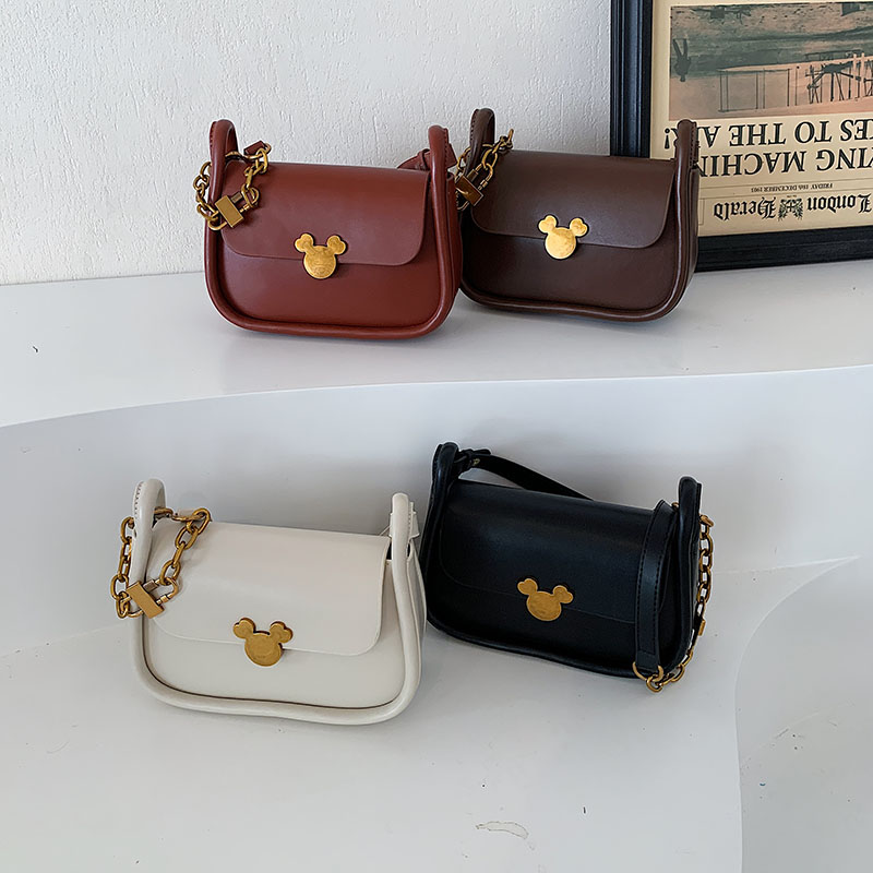 Mujeres Todas Las Temporadas Cuero Sintético Color Sólido Estilo Vintage Estilo Clásico Hilo De Coser Cuadrado Cremallera Bolsas De Hombro Bolsa Para Las Axilas