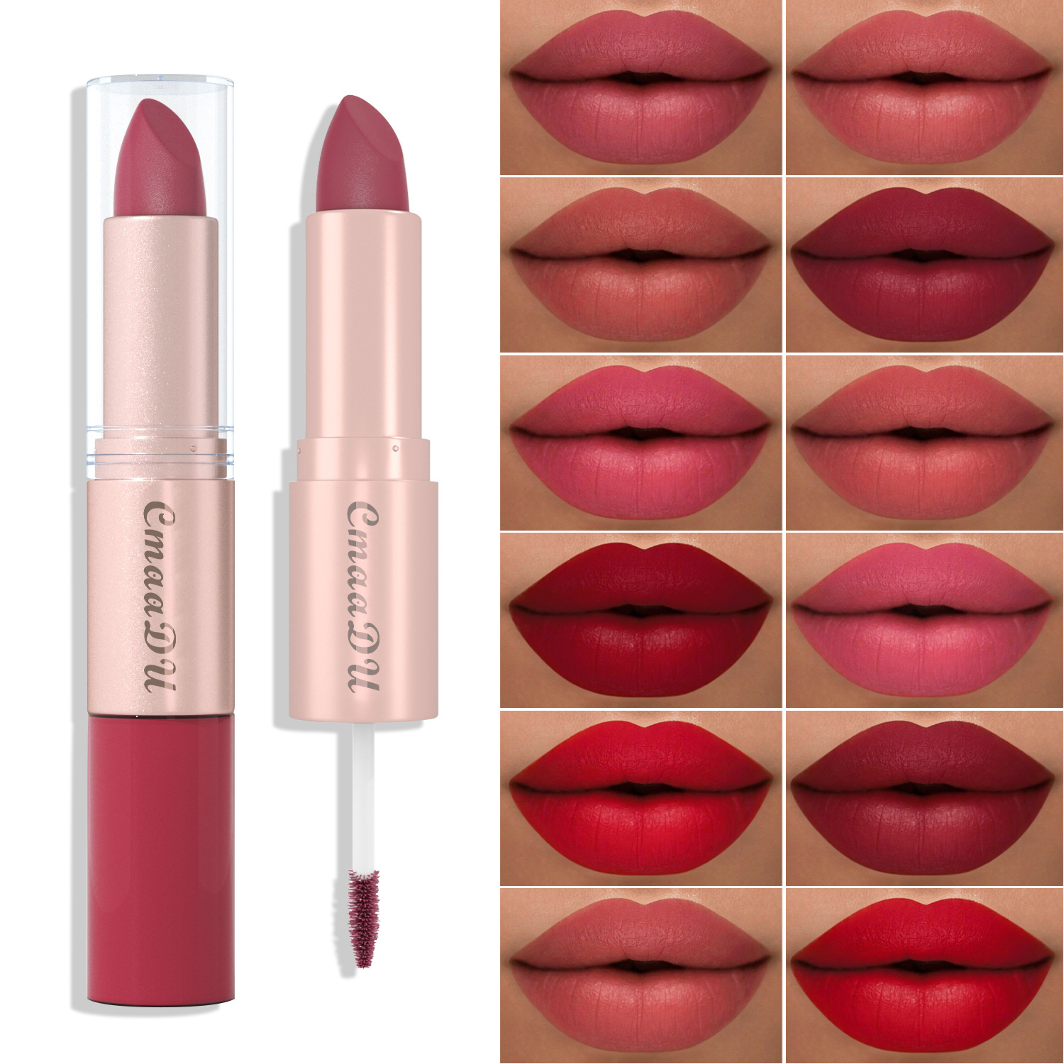 Casual Color Sólido El Plastico Lápiz Labial