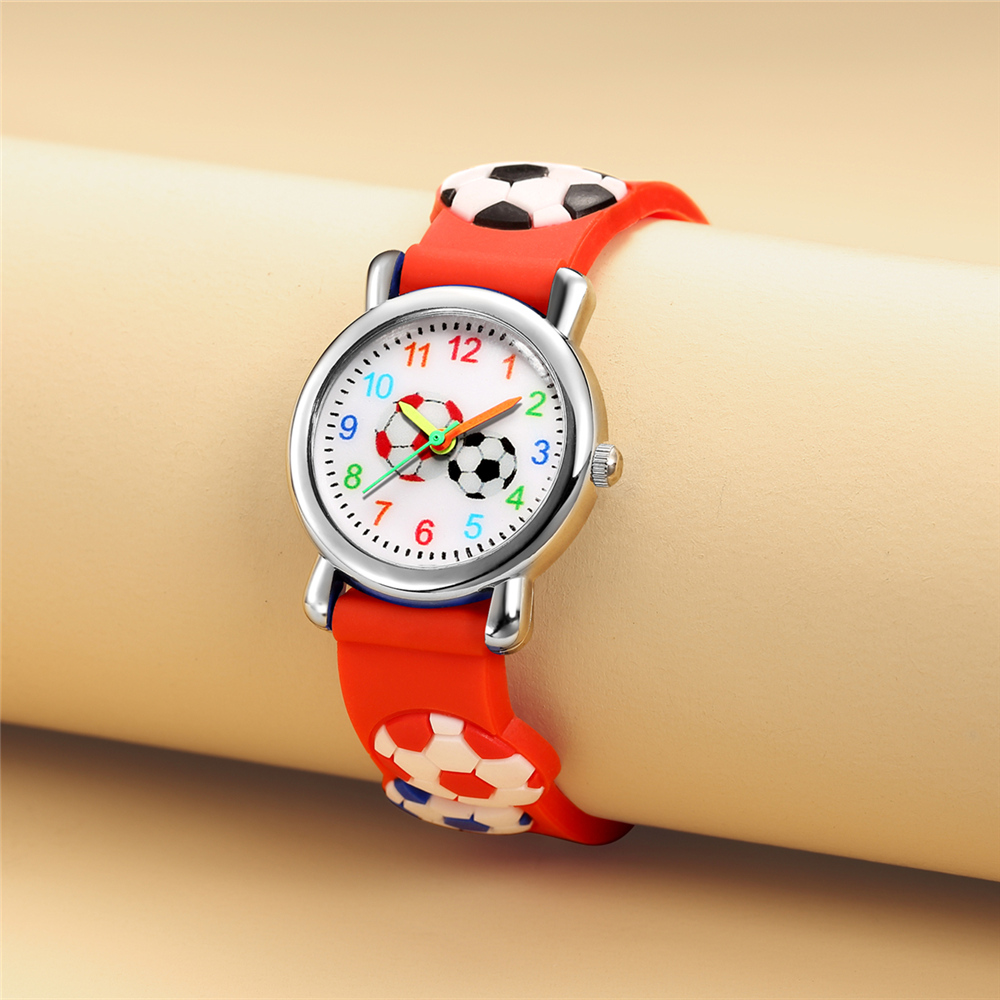 Estilo de dibujos animados Fútbol Hebilla Cuarzo Relojes Para Niños