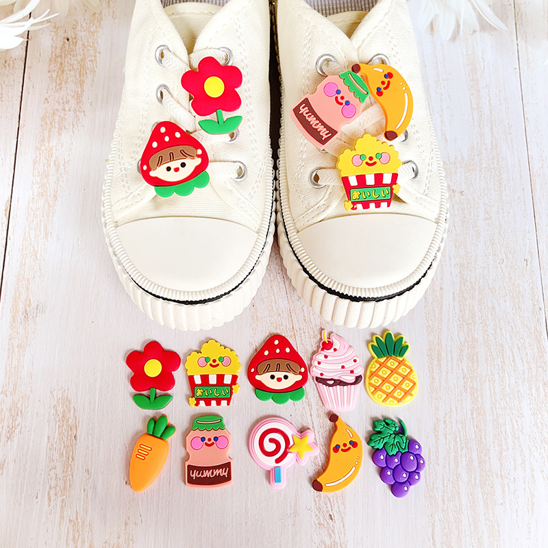 Fruta Accesorios para zapatos Resina Zapatillas El Verano Hebilla De Zapato