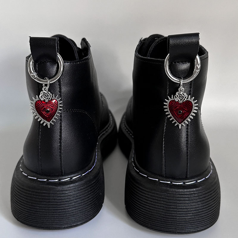 Punk Estilo moderno Estilo de moda Ojo Del Diablo Forma De Corazón Metal Enchapado Accesorios De Joyería 1 Pieza