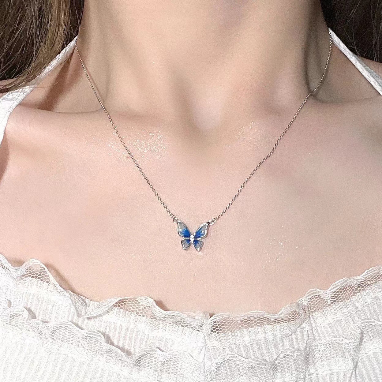 Estilo IG Estilo Simple Mariposa Aleación Venta Al Por Mayor Collar Colgante