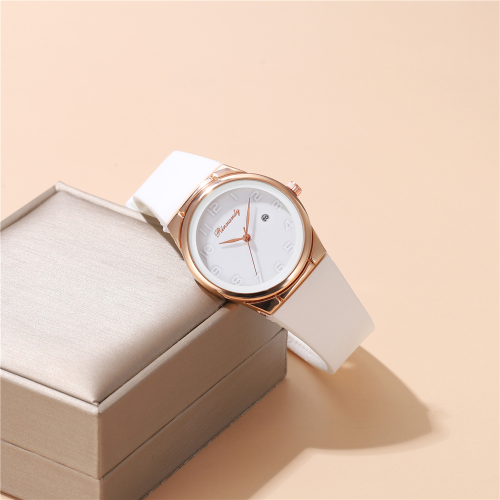 Estilo Simple Ronda Hebilla Cuarzo Relojes de mujer