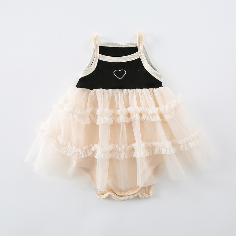 Princesa Lindo Forma De Corazón Spandex Poliéster Vestidos para niñas