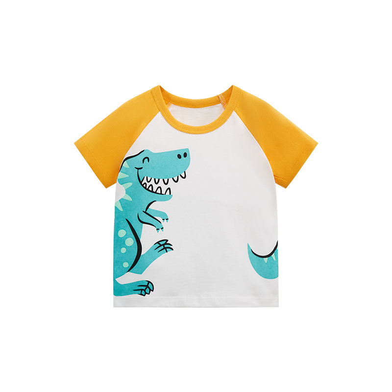 Lindo Dibujos Animados Algodón Camisetas y camisetas