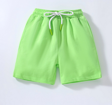 Casual Deportes Color Sólido Punto Acanalado Algodón Pantalones para niños