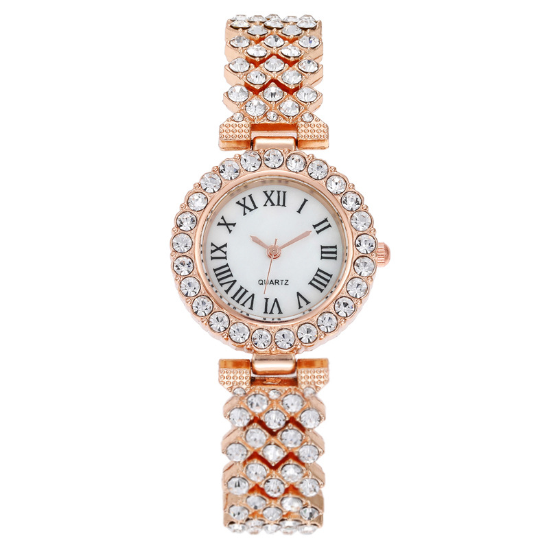 Elegante Glamour Brillante Hebilla De Joyería Cuarzo Relojes de mujer