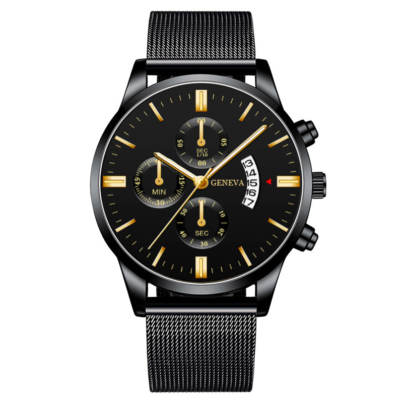 Elegante Letra Hebilla Cuarzo Relojes Hombre