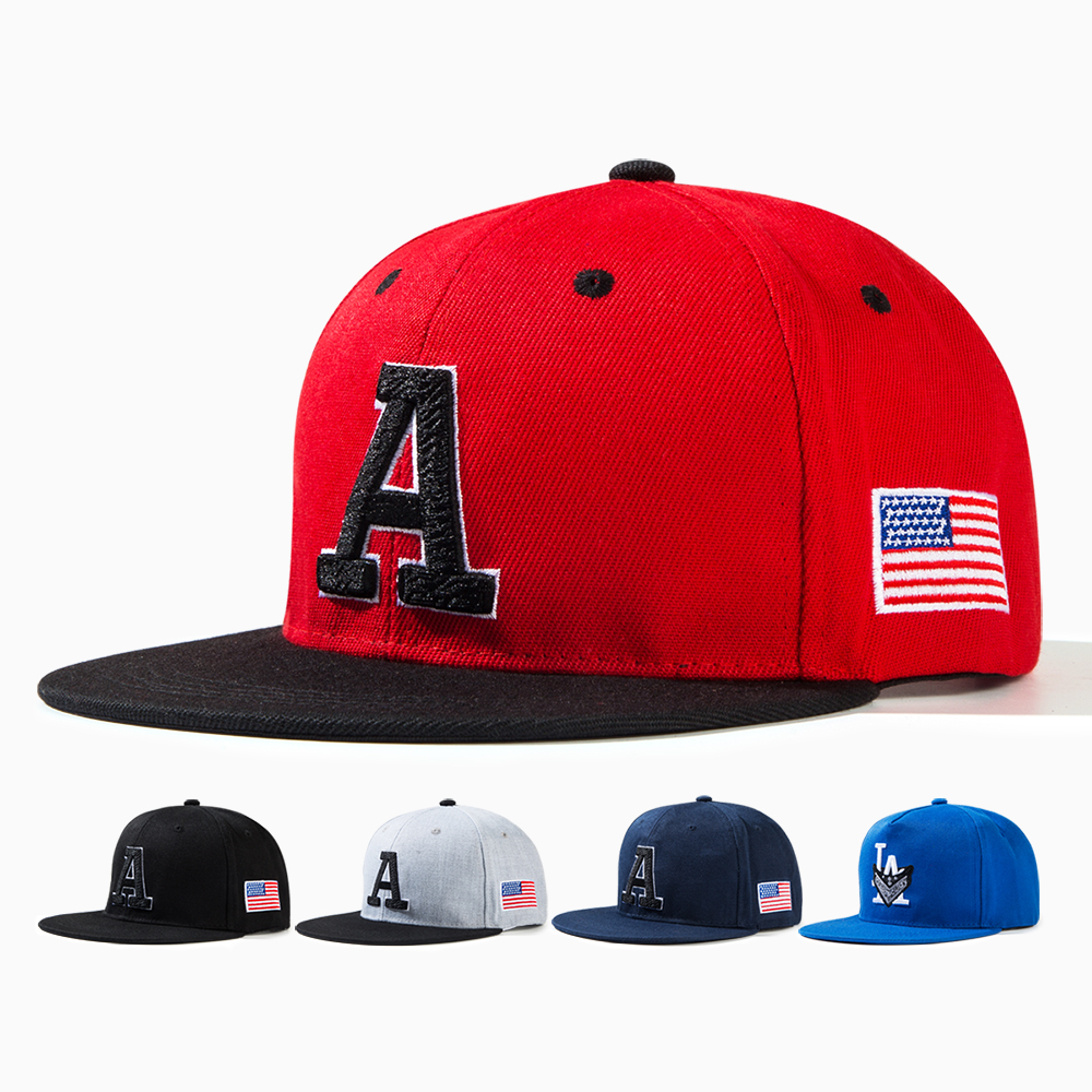 Unisexo Casual Hip Hop Ropa De Calle Bandera Nacional Letra Aleros Planos Gorra De Beisbol