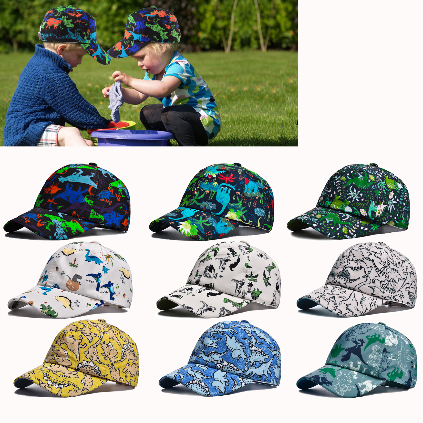 Niños Lindo Vacaciones Estilo Simple Animal Impresión Gorra De Beisbol