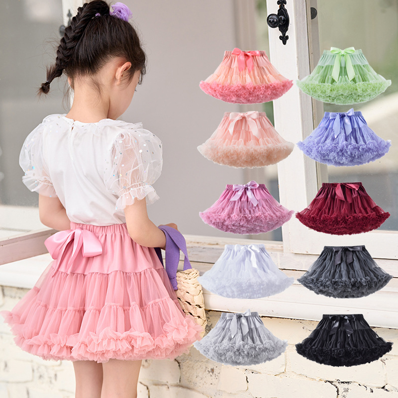 Elegante Princesa Color Sólido Poliéster Vestidos para niñas