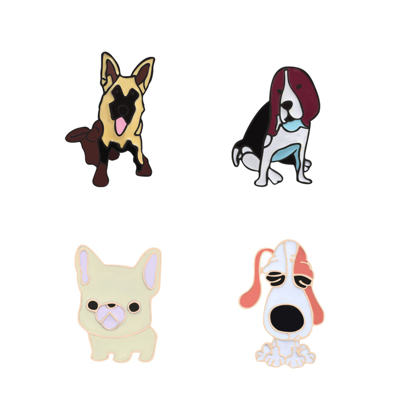 Estilo de dibujos animados Dibujos Animados Perro Aleación Esmalte Unisexo Broches